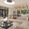 a large living room with a large glass door