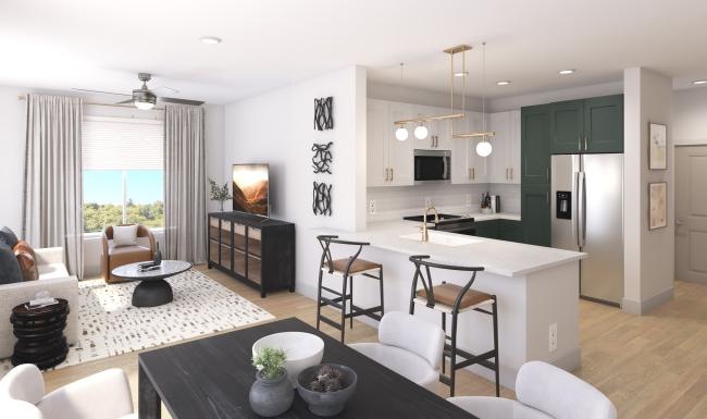 Relax and recharge in beautiful and spacious bedrooms a kitchen and dining room